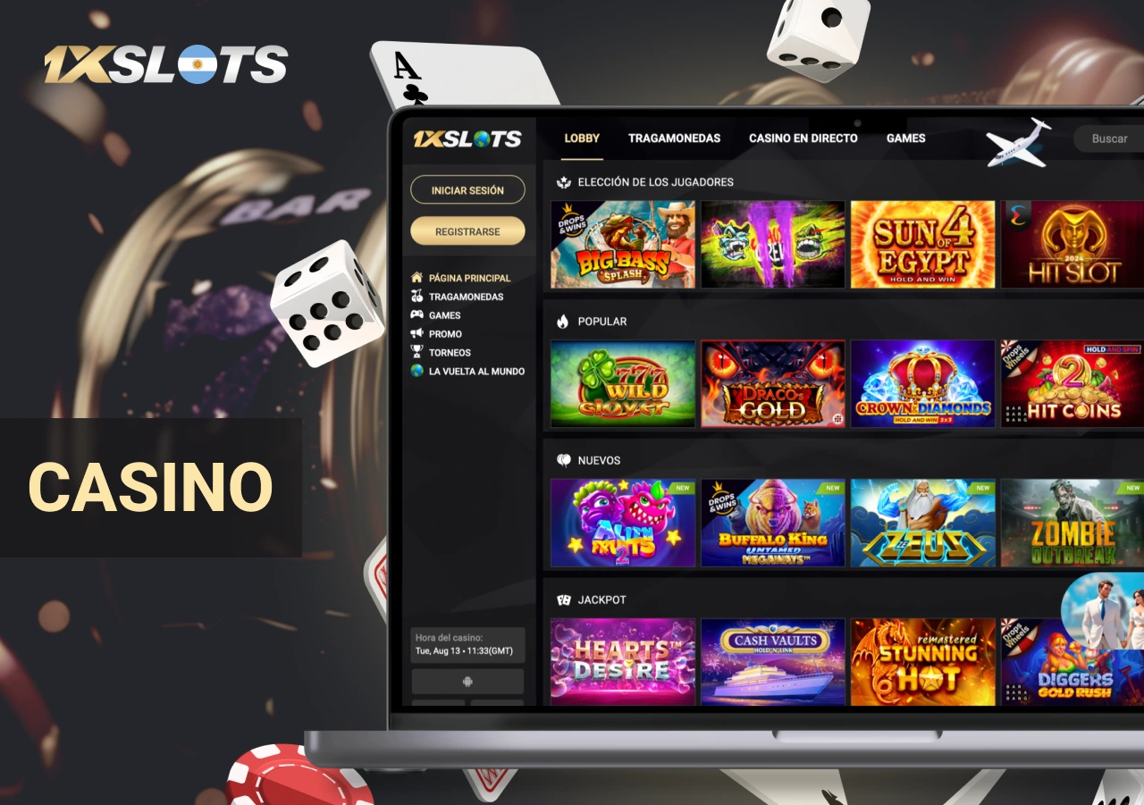 Plataforma 1xslot de casinos en línea en Argentina