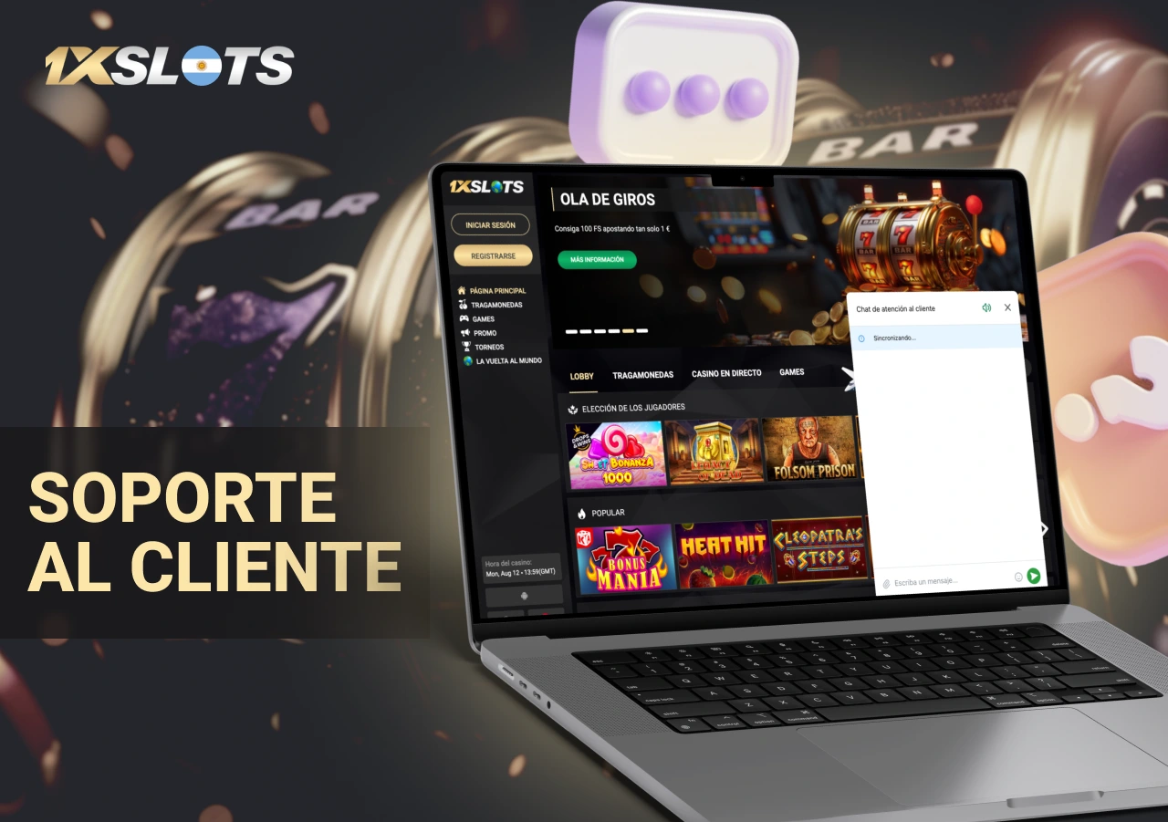 Atención al cliente en 1xSlots Casino