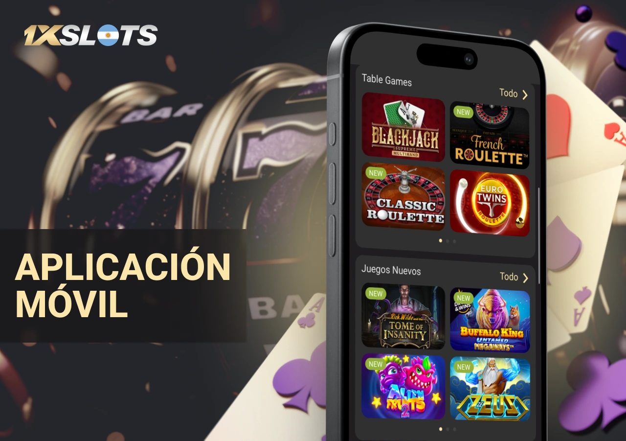 1xslots descargar Aplicación móvil de una popular casa de apuestas en Argentina