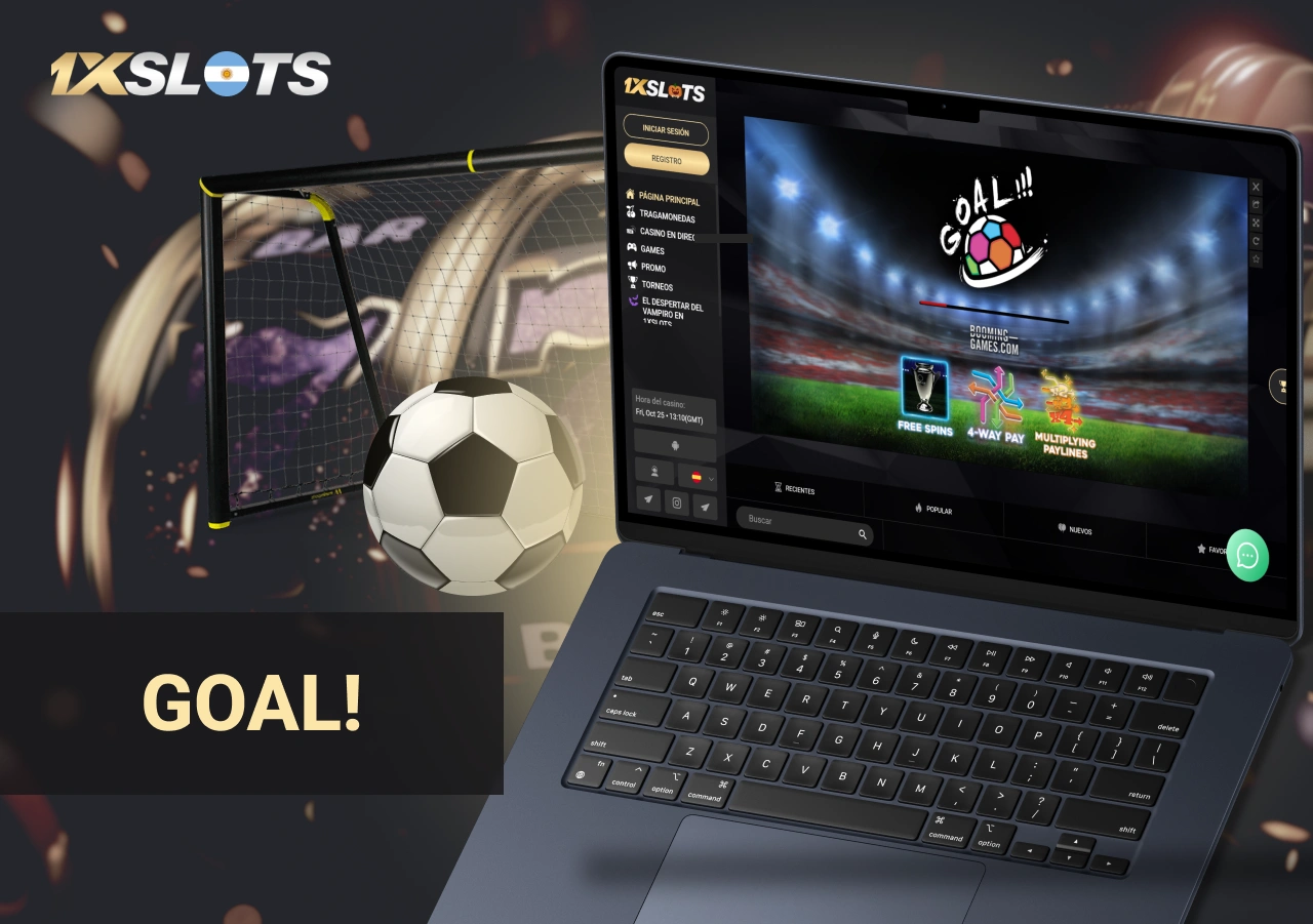 Juego Goal! en una plataforma de casino en línea